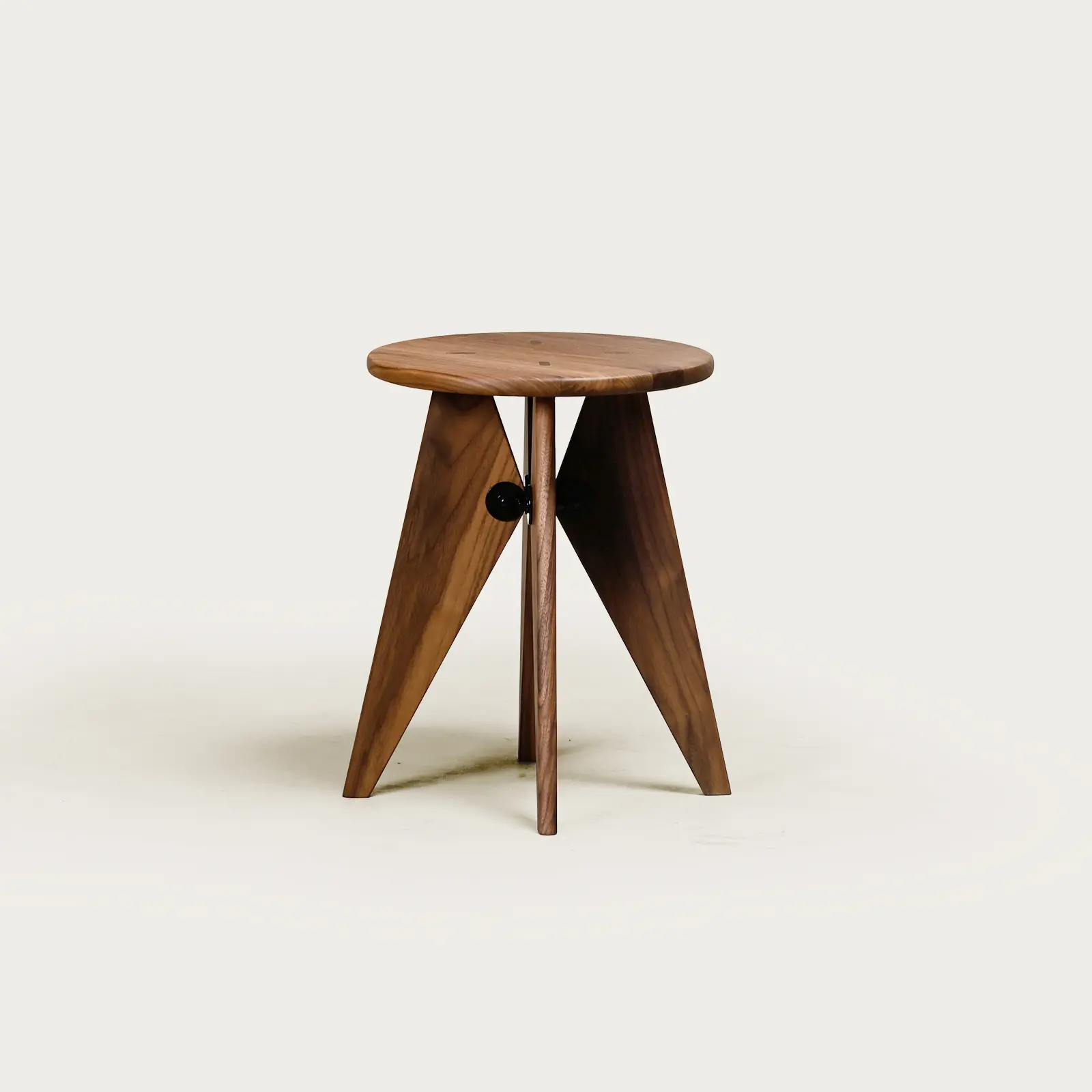 Jean Prouvé Tabouret Bois Walnut, Vitra