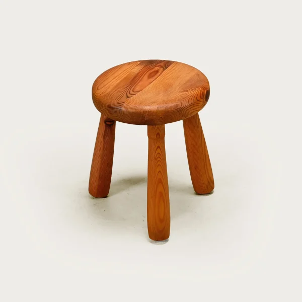 Scandinavian Tripod Stool in the style of Ingvar Hildingsson